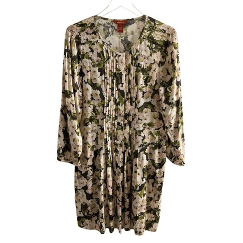 Sundance Floral Print Pintucked‎ Pleated Prairie Dress size medium